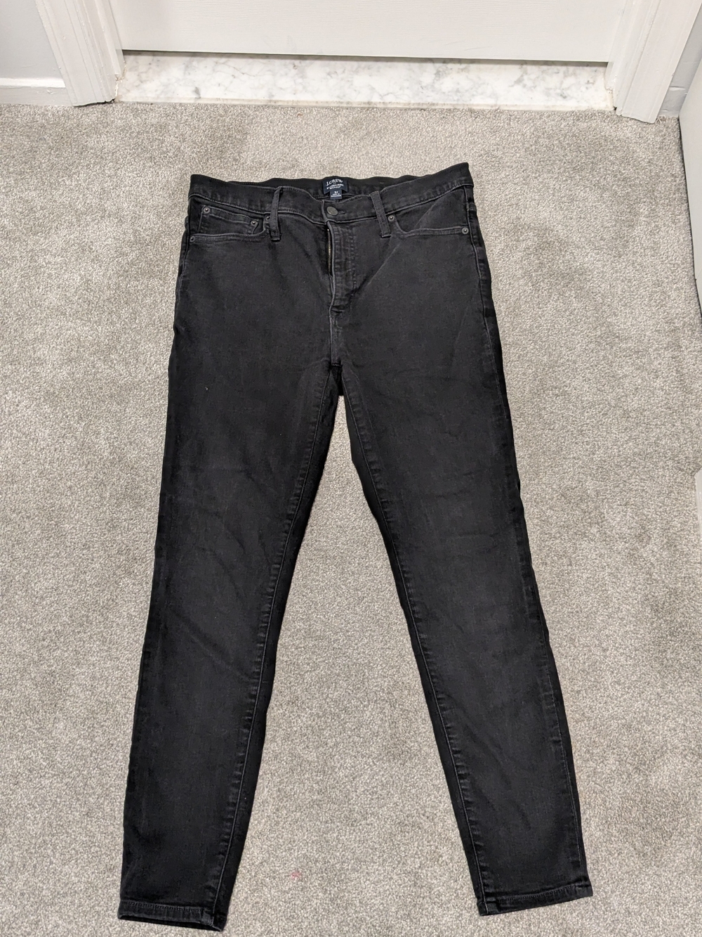 J. Crew Black High-Rise Skinny Jeans